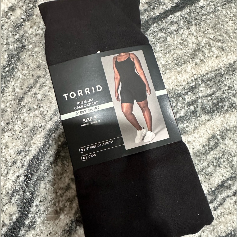 Torrid Black Cami Catsuit